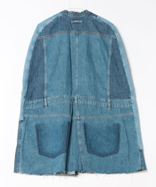 Desigual ポンチョ PATCH HERITAGE デニムポンチョ レディース