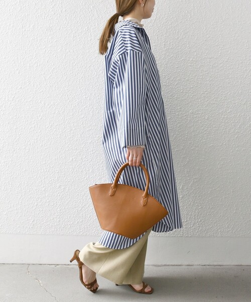 SHIPS any ワンピース シャツワンピース any:「洗濯機可能」REPREVE