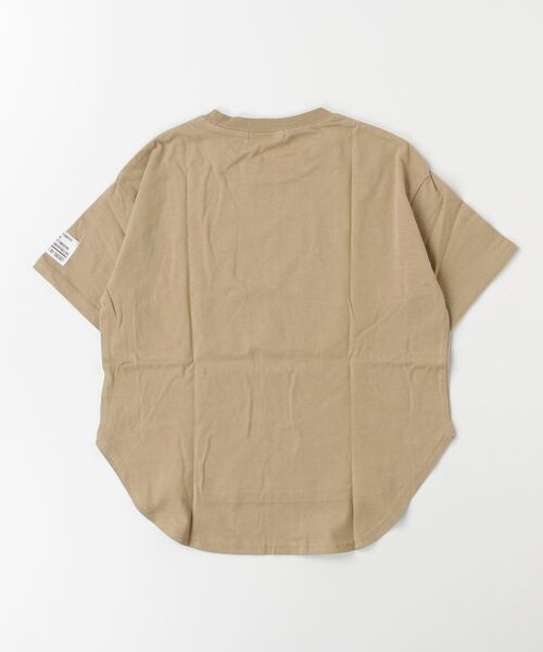 ZIーON tシャツ オーバーサイズ ヘムラウンド 無地 半袖Tシャツ