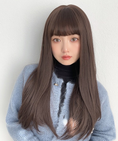 ウィッグ 2点 ゆるカーブストレート2typeバング（ロングウィッグ）｜ウィッグ