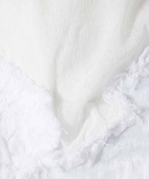 qualite（カリテ） ニット セーター boussole×qualite カットフリンジ