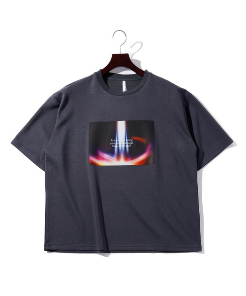 THISIS tシャツ ビッグシルエット ダンボールニット 転写