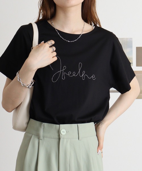 tシャツ Anna Nicola ボールチェーンロゴチュニック レディース Anna Nicola tシャツ ボールチェーンロゴチュニック レディース