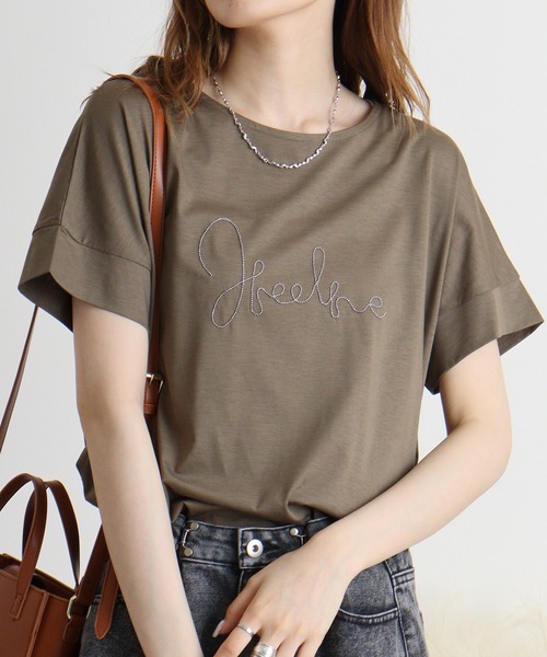 tシャツ Anna Nicola ボールチェーンロゴチュニック レディース