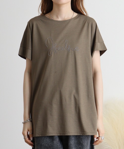 tシャツ Anna Nicola ボールチェーンロゴチュニック レディース Anna Nicola tシャツ ボールチェーンロゴチュニック レディース