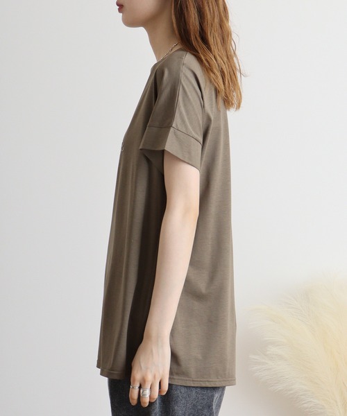 tシャツ Anna Nicola ボールチェーンロゴチュニック レディース Anna Nicola tシャツ ボールチェーンロゴチュニック レディース