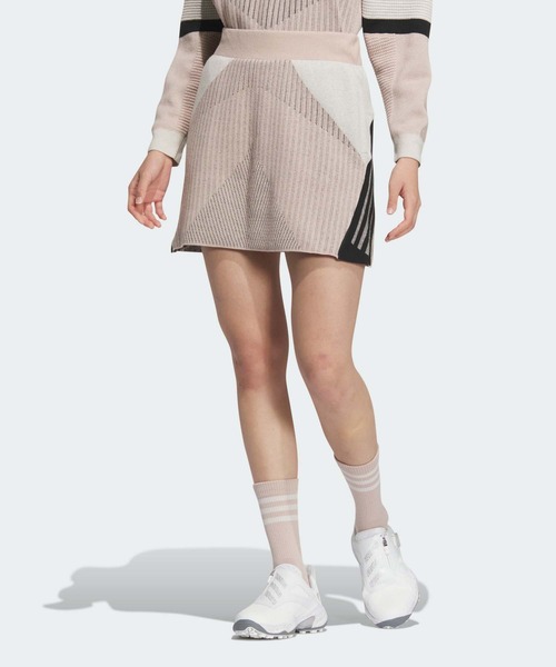 PRIMEKNIT ニット×スカート【adidas Golf/アディダスゴルフ】 adidas スカート アーカイブグラフィック ニットスカート