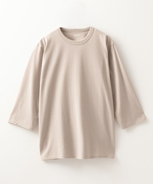 tシャツ 「ベーシック」クルーネック7分袖Tシャツ メンズ レディース | NAVY（ファッション） | 04