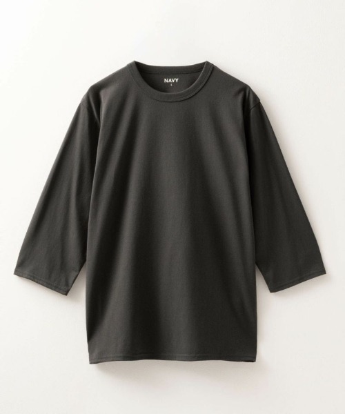 tシャツ 「ベーシック」クルーネック7分袖Tシャツ メンズ レディース | NAVY（ファッション） | 03