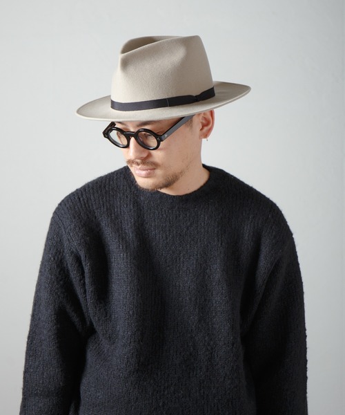 帽子 ハット Tear Drop Fur Wool Fedora Hat / ティアドロップウールファー帽体ハット メンズ レディース | RACAL