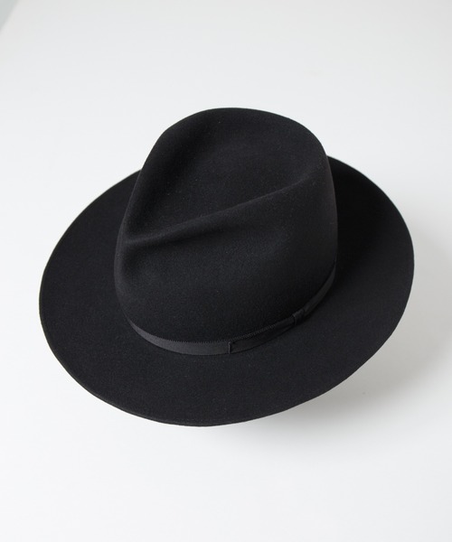 帽子 ハット Tear Drop Fur Wool Fedora Hat / ティアドロップウールファー帽体ハット メンズ レディース | RACAL | 07