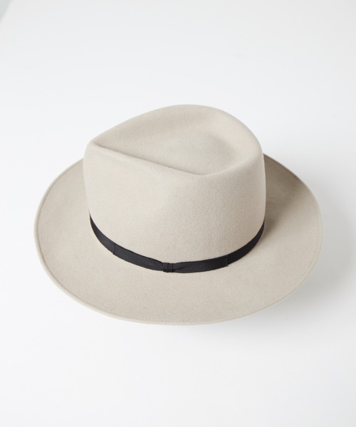 帽子 ハット Tear Drop Fur Wool Fedora Hat / ティアドロップウールファー帽体ハット メンズ レディース | RACAL | 09