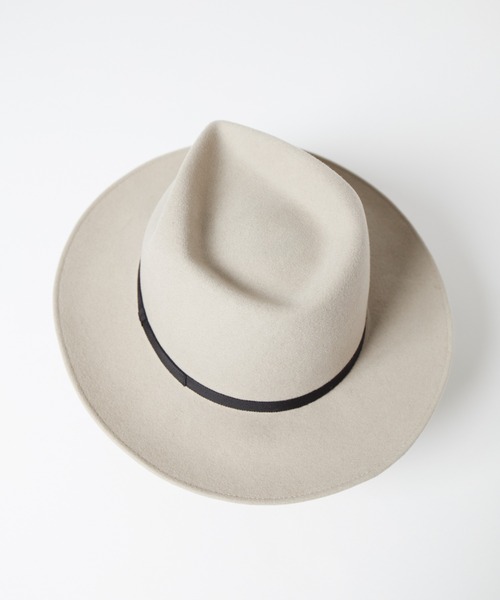 帽子 ハット Tear Drop Fur Wool Fedora Hat / ティアドロップウールファー帽体ハット メンズ レディース | RACAL | 10