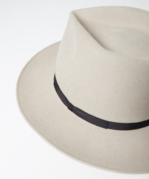 帽子 ハット Tear Drop Fur Wool Fedora Hat / ティアドロップウールファー帽体ハット メンズ レディース | RACAL | 11