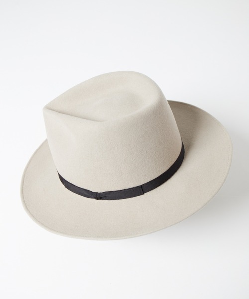 帽子 ハット Tear Drop Fur Wool Fedora Hat / ティアドロップウールファー帽体ハット メンズ レディース | RACAL | 12