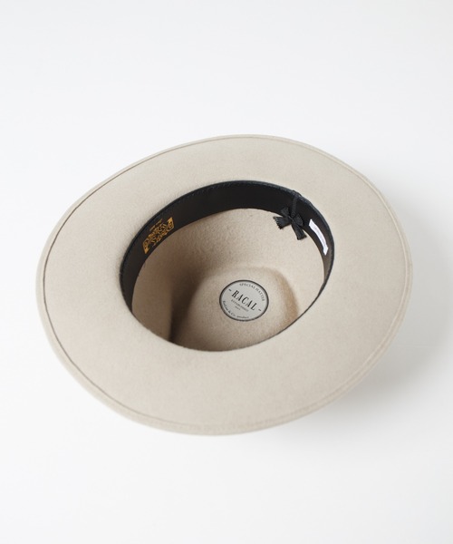 帽子 ハット Tear Drop Fur Wool Fedora Hat / ティアドロップウールファー帽体ハット メンズ レディース | RACAL | 13