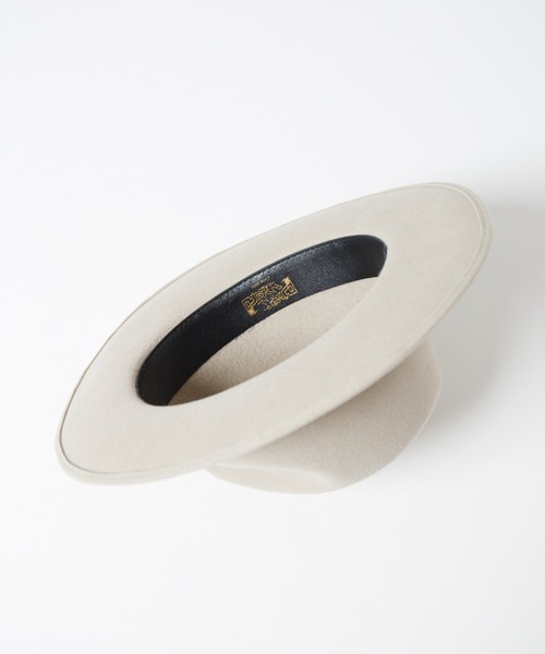 帽子 ハット Tear Drop Fur Wool Fedora Hat / ティアドロップウールファー帽体ハット メンズ レディース | RACAL | 15