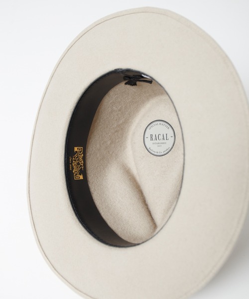 帽子 ハット Tear Drop Fur Wool Fedora Hat / ティアドロップウールファー帽体ハット メンズ レディース | RACAL | 18