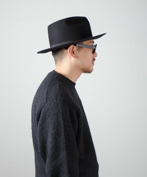 帽子 ハット Tear Drop Fur Wool Fedora Hat / ティアドロップウールファー帽体ハット メンズ レディース | RACAL | 21