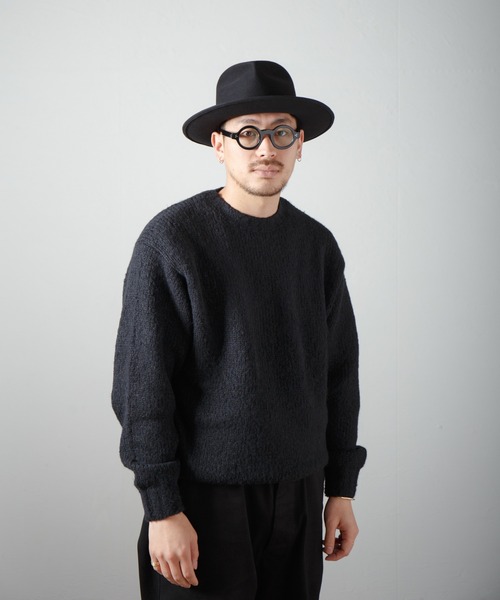 帽子 ハット Tear Drop Fur Wool Fedora Hat / ティアドロップウールファー帽体ハット メンズ レディース | RACAL | 22