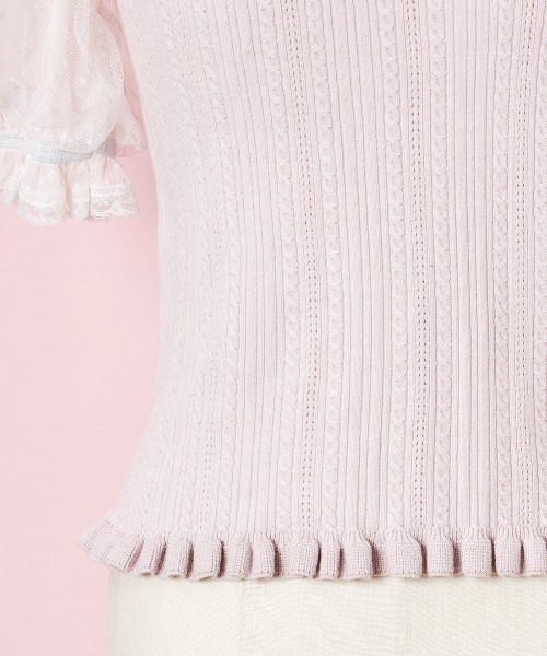 mellfy memory ニット セーター 愛しのmellfy tulle puff