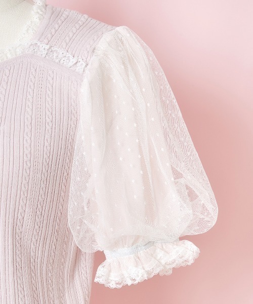 mellfy memory ニット セーター 愛しのmellfy tulle puff