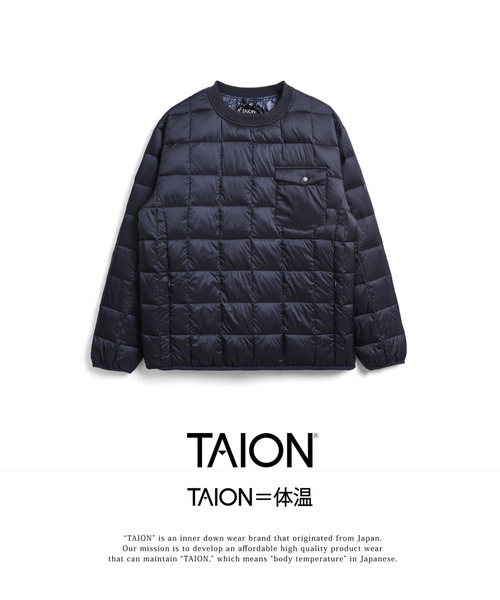 ベーシック クルーネックポケット ダウンプルオーバー – TAION