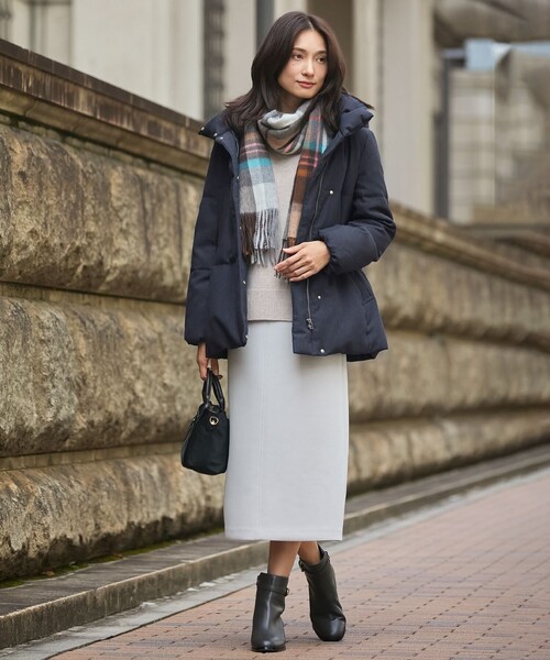 フラワー 様　J.PRESS ダウンコート ネイビー J.PRESS（J.プレス） ダウンコート ダウンジャケット ブラッシュド