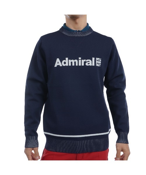 アドミラルセーター Admiral Golf セーター ニット フラッグロゴ クルーネック