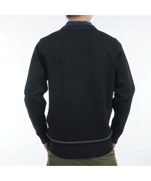Admiral Golf セーター ニット フラッグロゴ クルーネック