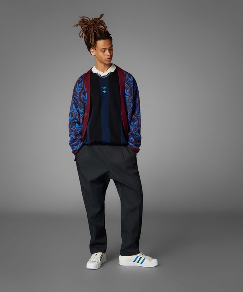 チノパン ROLLING LINKS ツイストウィーブ ワイド チノパンツ「adidas  