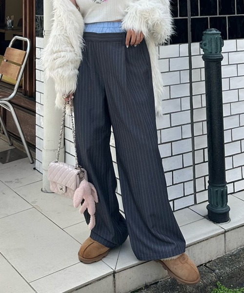 Alley Tokyo スラックス パンツ ダブルウエストスラックスパンツ