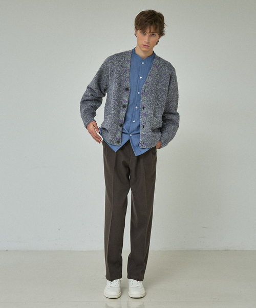 ABAHOUSE（アバハウス） カーディガン 「シャギー素材」ミックスループ