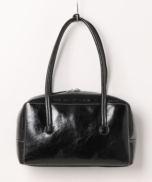 【極美品】トリーバーチ エンボスロゴ 2way ミニボストンバッグ レザー 黒 Tory Burch - 【極美品】トリーバーチ エンボスロゴ 2way ミニ
