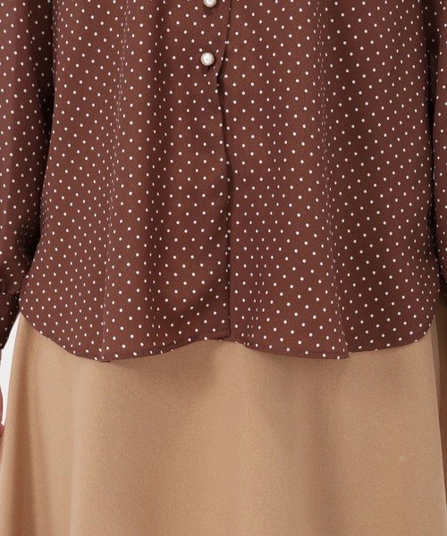 DAISY　LIN３８ドットブラウスDots Lady人気のブラウス64,900 STRAWBERRY-FIELDS ブラウス シャツ パール釦ドットブラウス
