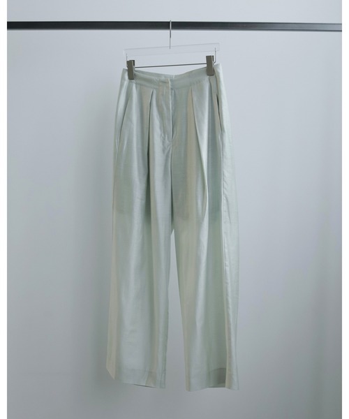 anuke sheer tuck pants アンヌーク Sheer Tuck Pants（フルレングス）｜ànuke（アンヌーク