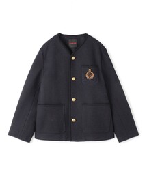 新品登場 CABaN ジャケット ウールコットンダブル ノーカラージャケット ジャケット・アウター