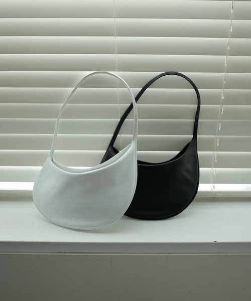 anuke トートバッグ Leather Round Bag レディース : ZOZOTOWN