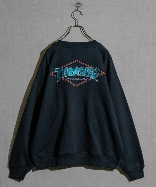 THRASHER フード付きスウェット ダークグレー THRASHER SALE スラッシャー スエット パーカー ブラック 黒