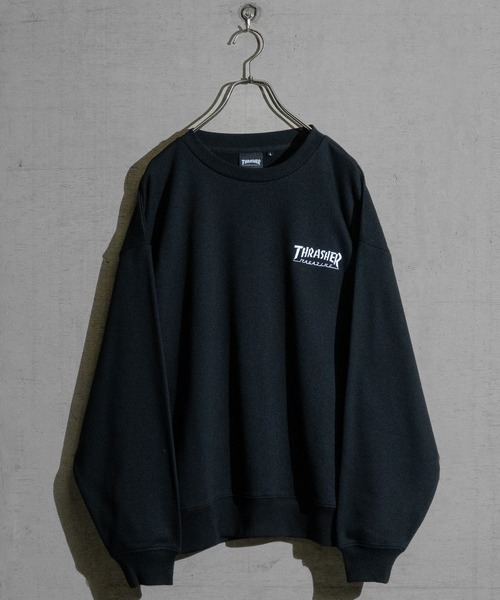 THRASHER フード付きスウェット ダークグレー THRASHER トレーナー スウェット 「at」「THRASHER/スラッシャー