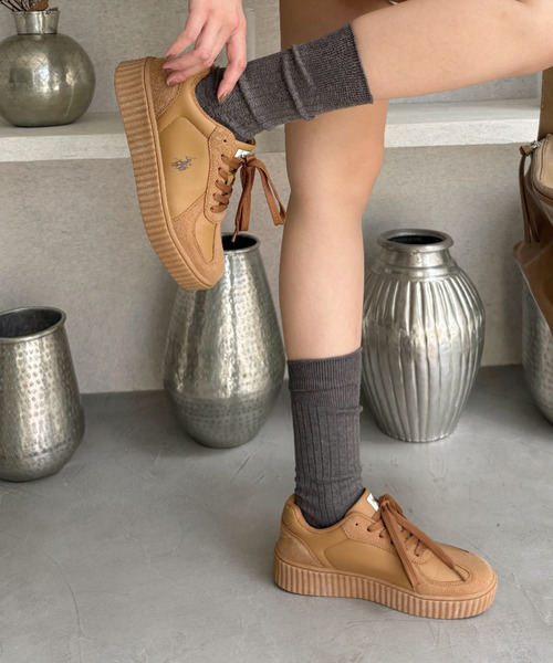 U.S. POLO ASSN.（ユーエスポロアッスン） スニーカー ローカット 厚底