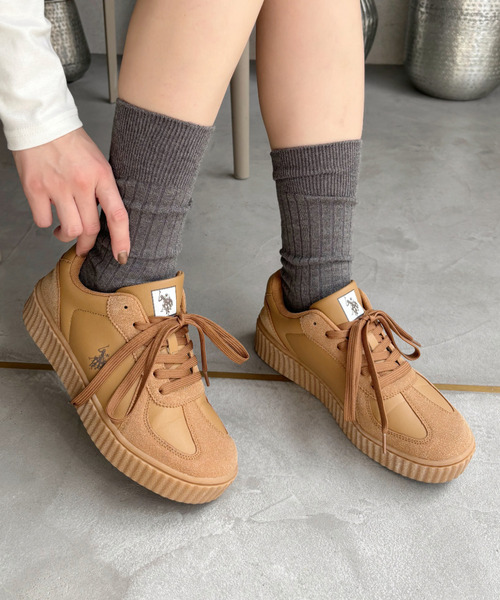 U.S. POLO ASSN.（ユーエスポロアッスン） スニーカー ローカット 厚底