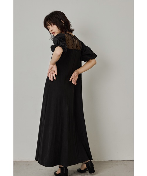 niana（ニアナ） ドレス デコレートドットAラインドレス マタニティ