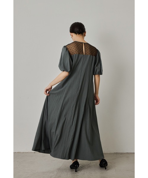 niana（ニアナ） ドレス デコレートドットAラインドレス マタニティ