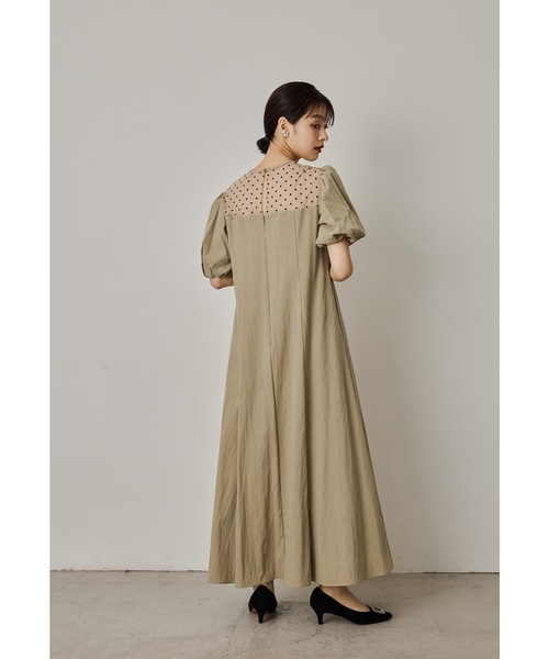 niana（ニアナ） ドレス デコレートドットAラインドレス マタニティ