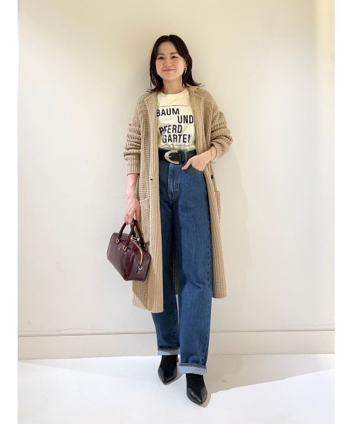 allureville（アルアバイル） コート チェスターコート 片畦ニット