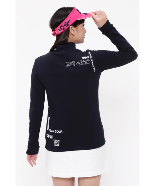 パーリーゲイツレディースコットン ストレッチ裏起毛 長袖ハイネック カットソー PEARLY GATES（パーリーゲイツ） tシャツ 「PEARLY GATES」コットン