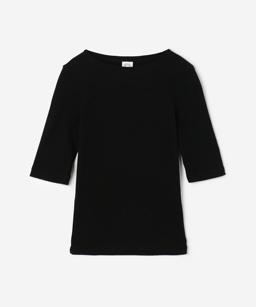 tシャツ ORCIVAL | リブ ボートネック5分袖カットソー WOMEN レディース ORCIVAL tシャツ | リブ ボートネック5分袖カットソー WOMEN