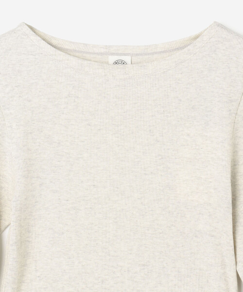 tシャツ ORCIVAL | リブ ボートネック5分袖カットソー WOMEN レディース ORCIVAL tシャツ | リブ ボートネック5分袖カットソー WOMEN