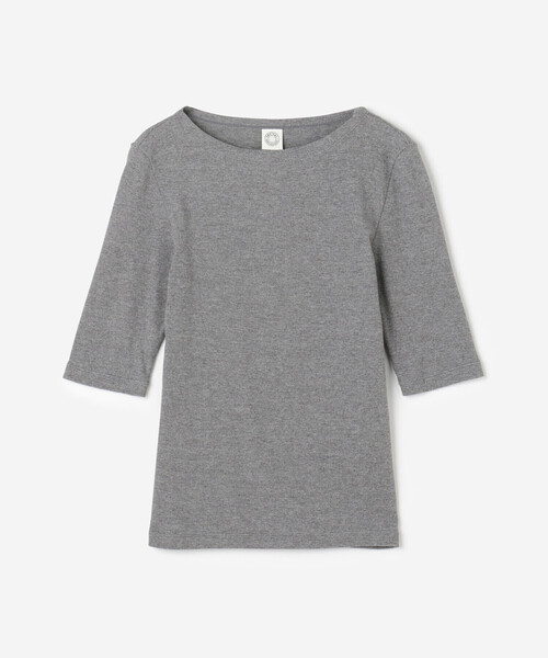 tシャツ ORCIVAL | リブ ボートネック5分袖カットソー WOMEN レディース ORCIVAL tシャツ | リブ ボートネック5分袖カットソー WOMEN